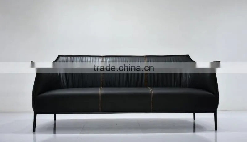 New Modern hot selling price cheap latest italian leather sofa design with kd iron legs
