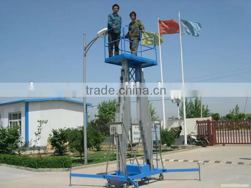Mobile electric aluminum aerial lifting work platform
