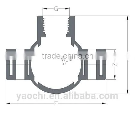 China supplier pp SADDLE compression fitting adding exit clamp saddle