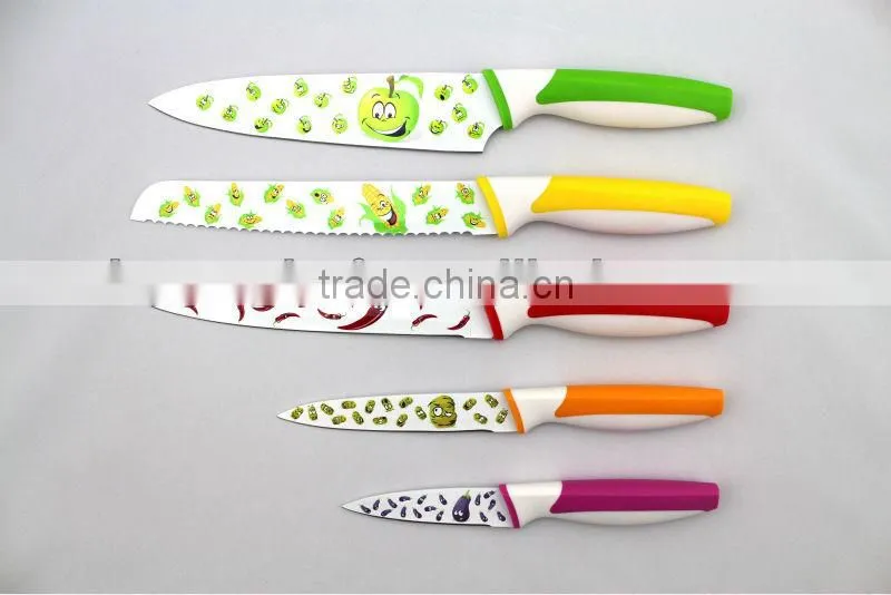 5pcs Pattern Non-stick skinning knife Set