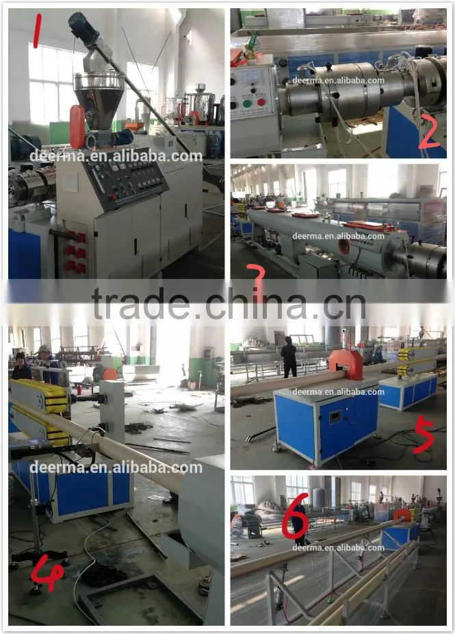 PVC pipe extrusion line/machine to make PVC pipe