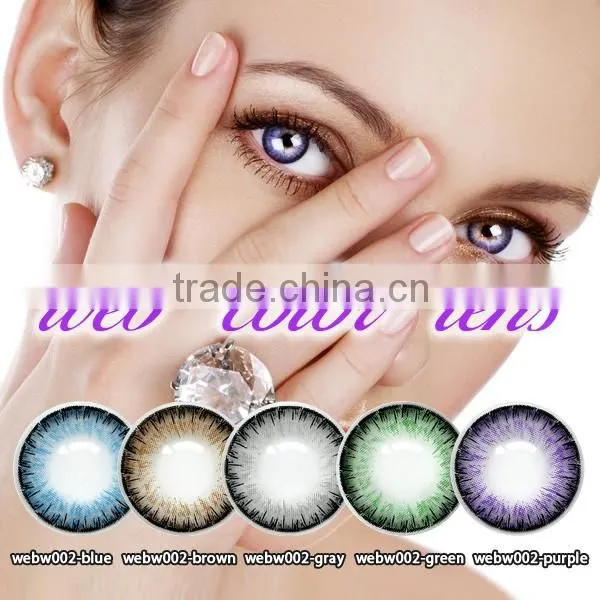 WEBW002 Beautiful eye naturally slim in color contact lenses factory direct sale