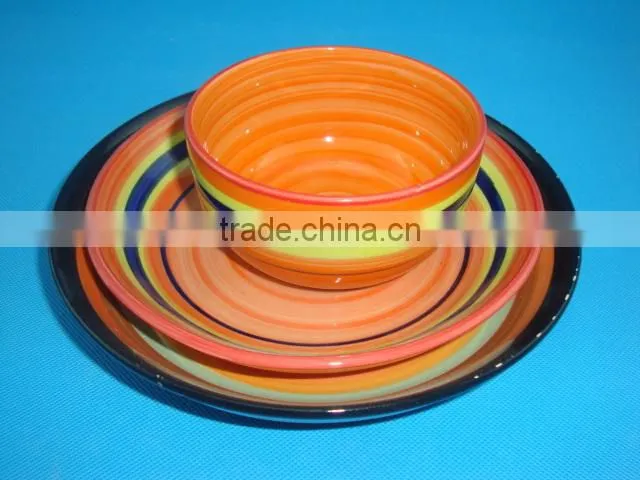 Round Hand Painted Porcelain Dinner Set, Wholesale Fine Porcelain Dinner set