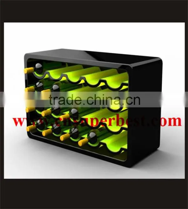 Hotsale acrylic bottle display case acrylic wine display rack