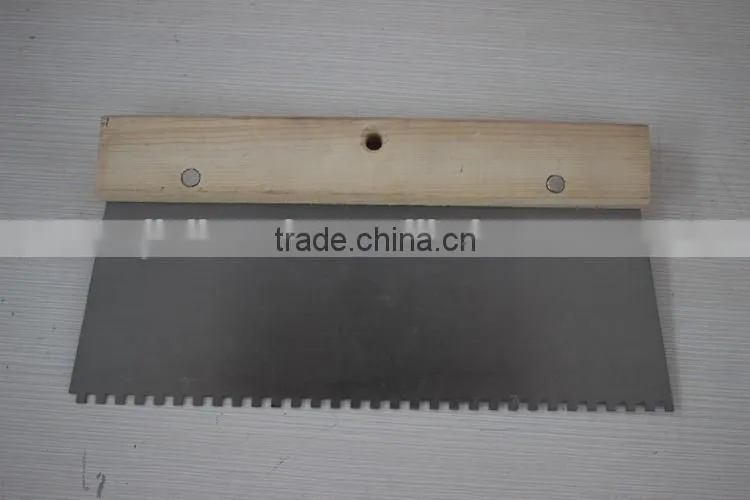 Teeth blade tools / carbon steel blade scraper with wooden handle