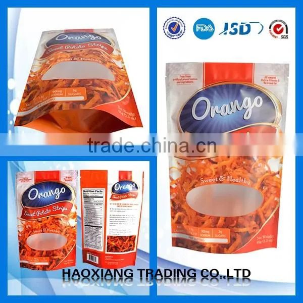 three side heat seal printed aluminium foil sachet / green pack resealable plastic zipper stand up pouch