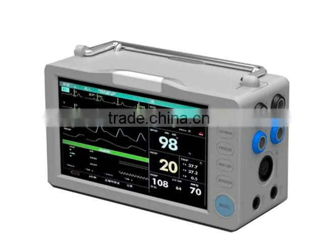 7 Inch Touch Screen Multi-Parameter Patient Monitor with CE KA-PM00039
