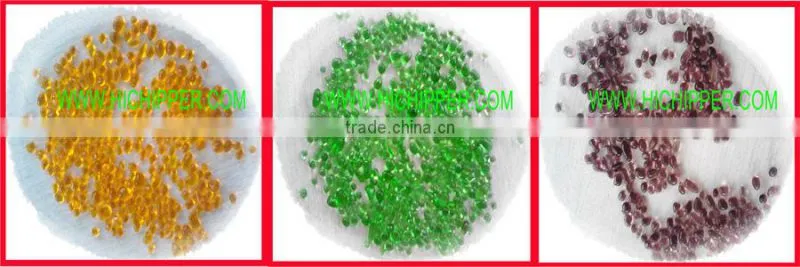 Colored decorative garden polished glass pebbles
