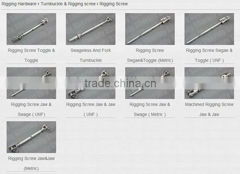 Swage Swage Rigging Screw Turnbuckle