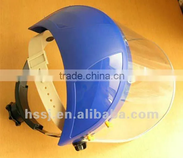2016 half helmet with face shield CE standard PP headgear & wire mesh safety face shield PVC and PC face visor for helmet