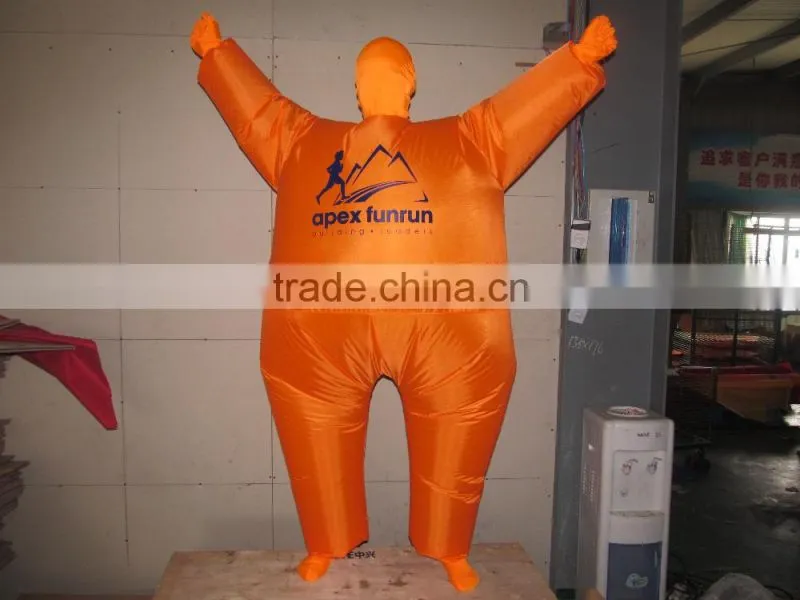 DJ-CO-117 Inflatable clothing Suit Funny Colorful Halloween Costume Orange jumpsuit