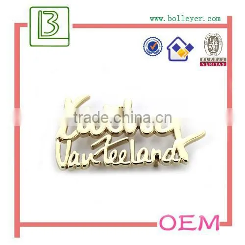 metal plates brand logos for handbag