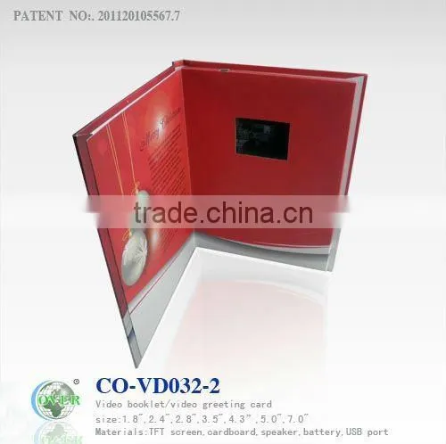 hottest video greeting card with USB for business promotional