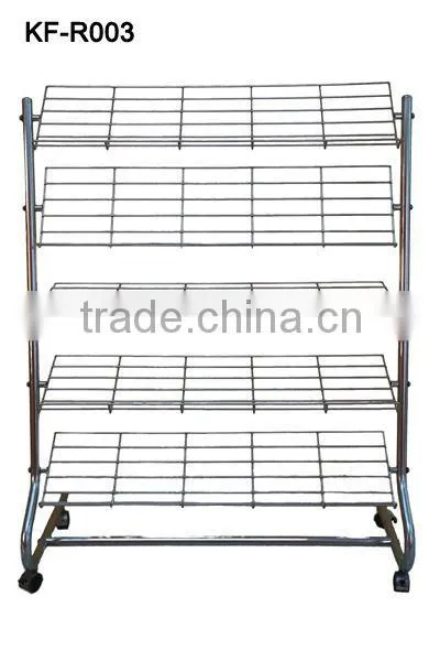 Wire painting shoes rack/Display shoes rack