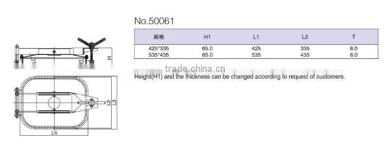 sanitary stainless steel round manhole
