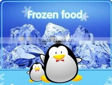 -45 degree 358L Sliding Curved Glass Door freezer /Ice Cream Freezer with CE