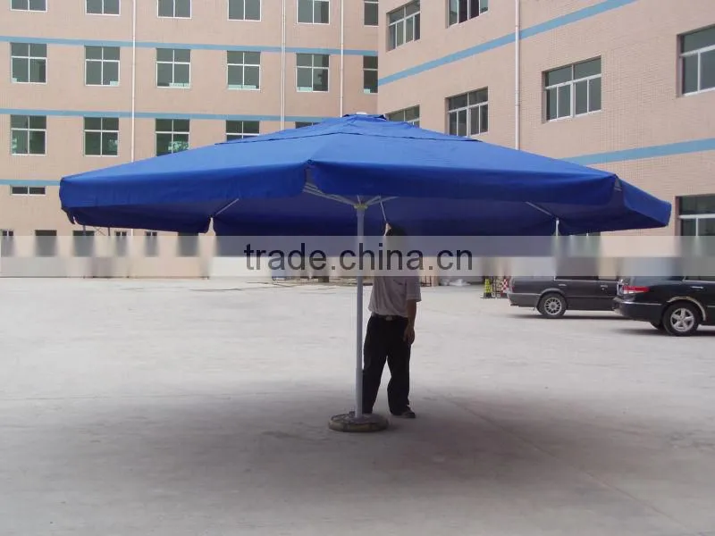 wooden color coated aluminum Garden Umbrella, decorative garden umbrellas, outdoor sun garden umbrella