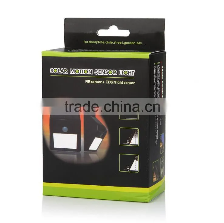 10 pcs security LED triangle wall light ,Solar motion sensor wall light with 10 LED, Solar wall lamp with SMD 2835 10PCS LED