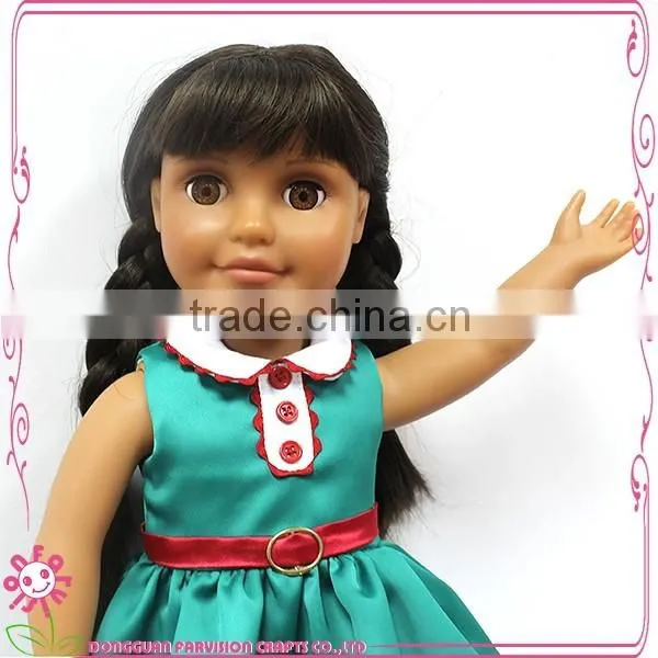 2016 popular doll dress for 18 inch girl dolls