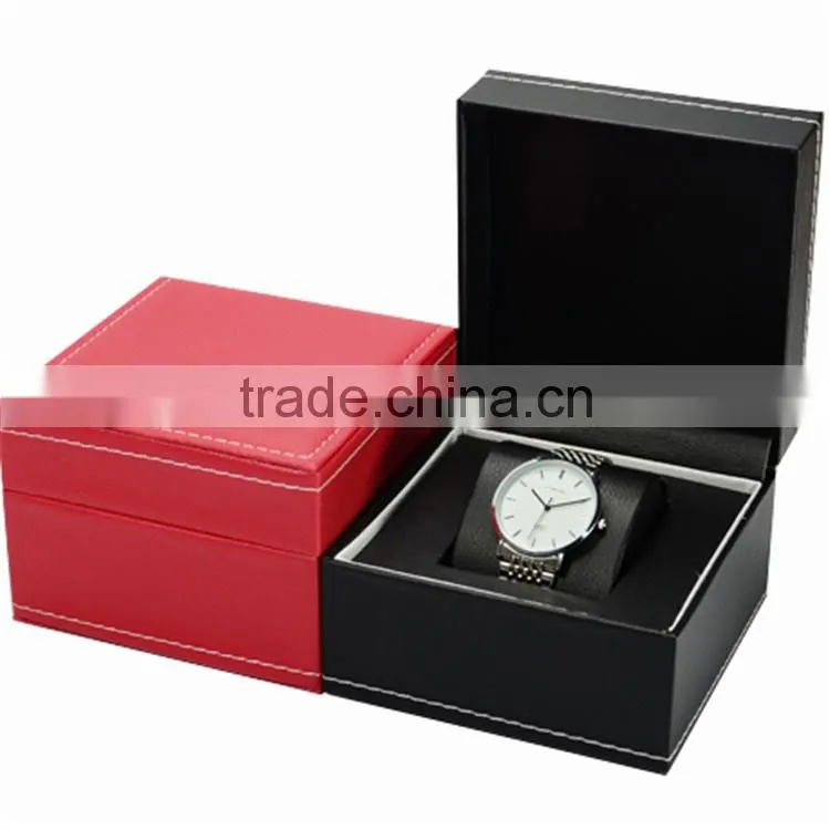 Luxury PU leather single watch packaging box