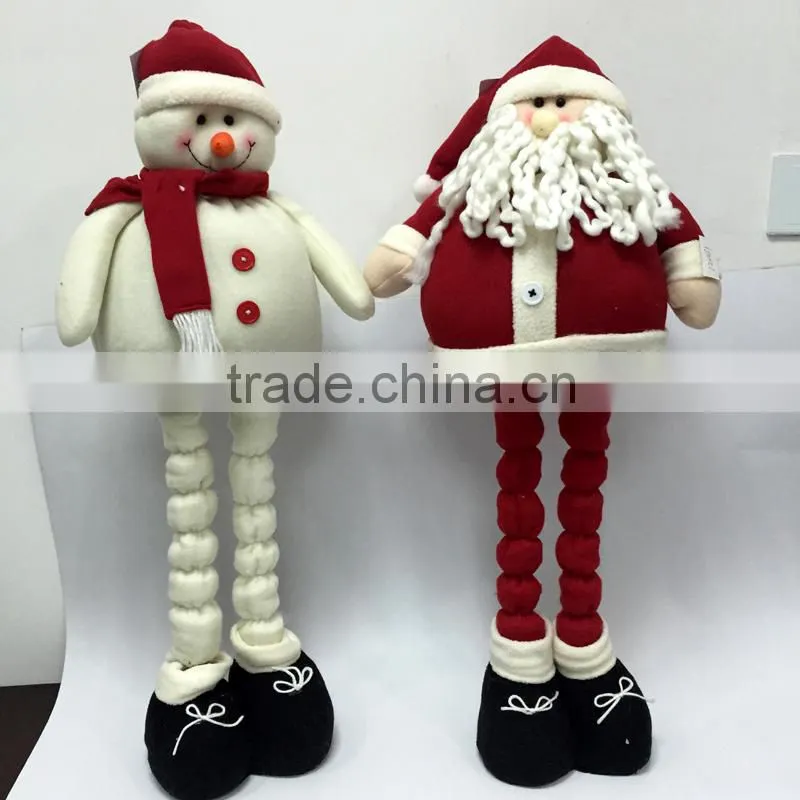 XMAS STRETCH SANTA DOLLS PLUSH DOLLS CHRISTMAS TOYS