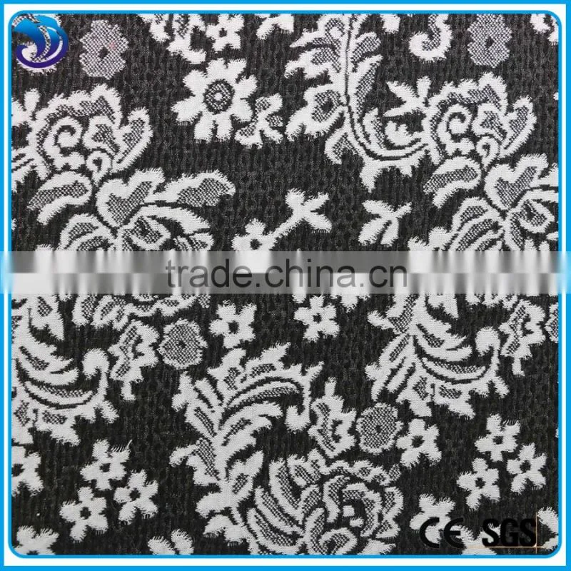 Hot Sell New Product Plain Dyed Ployester Spandex Fashion Dress Jacquard Fabric