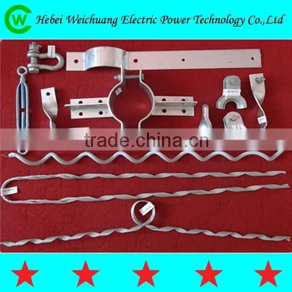 High voltage hot dip galvanized pole top pin/insulator pin spindle for transmission line hardware