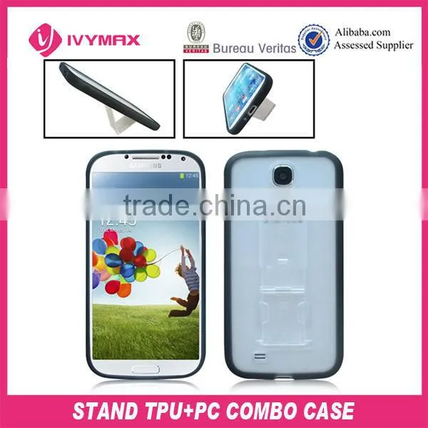for samsung galaxy s4 i9500 tpu+pc kickstand case