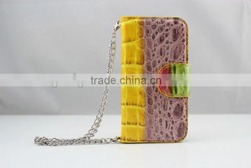 2014 New products colorful Crocodile PU handbag phone case for iphone 5S,for Apple iphone 5S handbag case China manufacturer