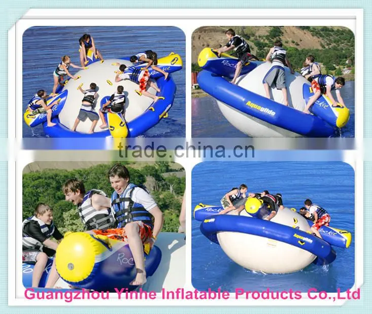 2015 high strength pvc tarpaulin inflatable water rockit