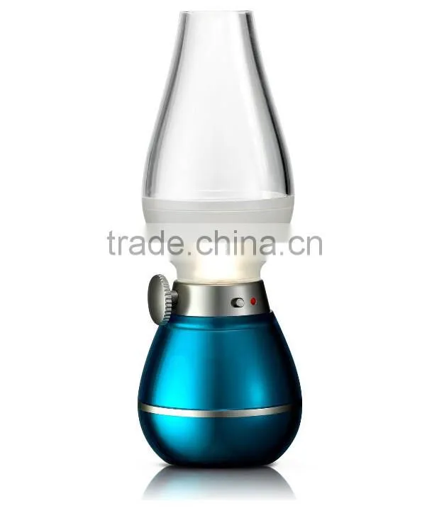 Colorful Wireless Blowing Control Kerosene Oil Desgin LED Lamp