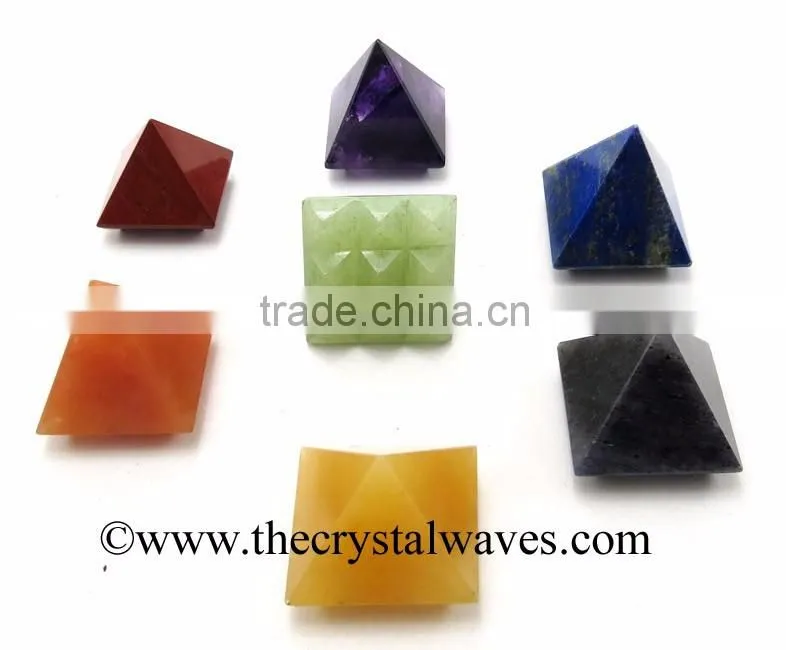 Blue / Black Tiger Eye Agate Lemurian Master Pyramid