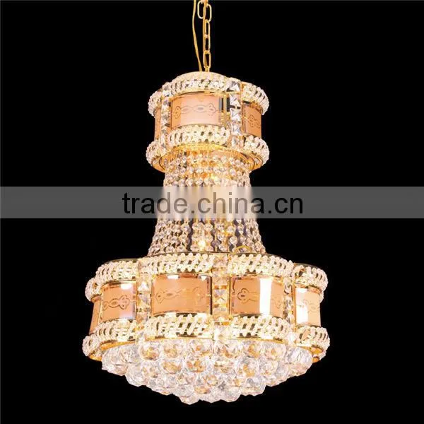 2016 Wholesale K9 Crystal Pendant Contemporary led Chandeliers for Wedding Decoration