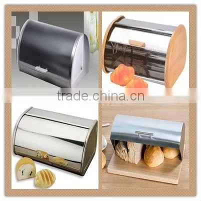 stainless steel green bread box