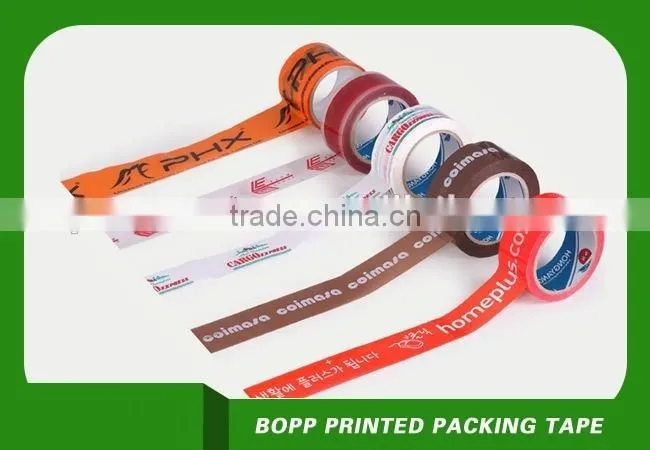 custom bopp logo printed packing carton sealing tape colored