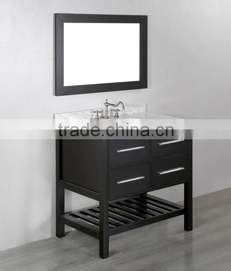 36" free standing wooden espresso modern bathroom vanity YO-W098B