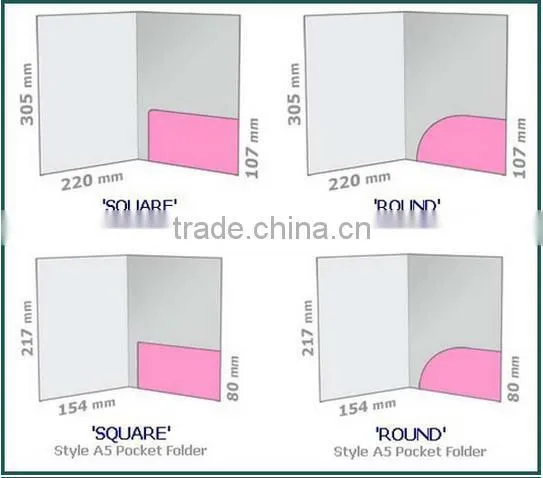 Quality a4 paper file ticket folder