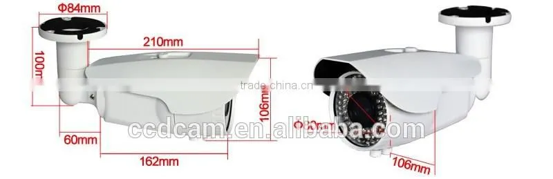 IP66 1080P HD TVI Camera Digital Surveillance Megapixel 2.8-12mm Varifocal Lens IR Night Vision 2MP Full HD CCTV Camera System