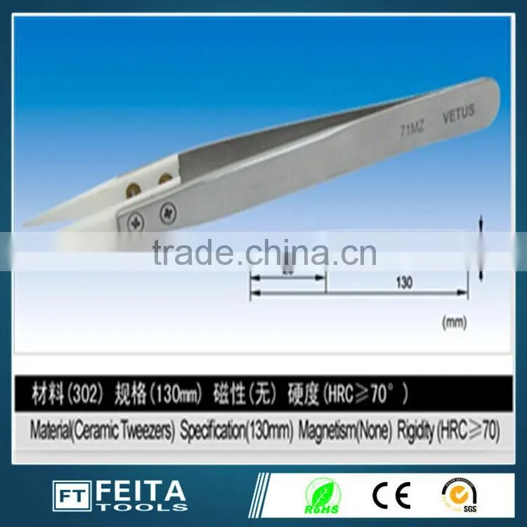 Cleaning tool ESD white Plastic tweezers /ESD Antistatic tweezers
