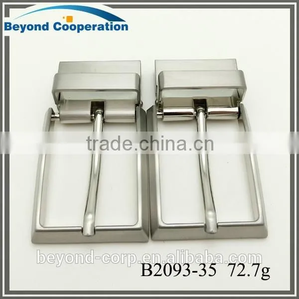 35MM tunable pin buckle turning belt buckle for men's twist two-faced belt stripe