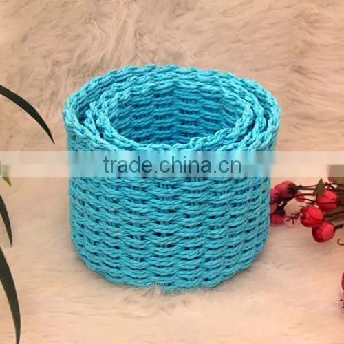 cheap round gift baskets, storage baskets, set of 3