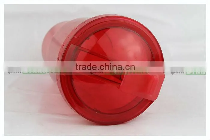 Plastic Double Tumbler with Straw