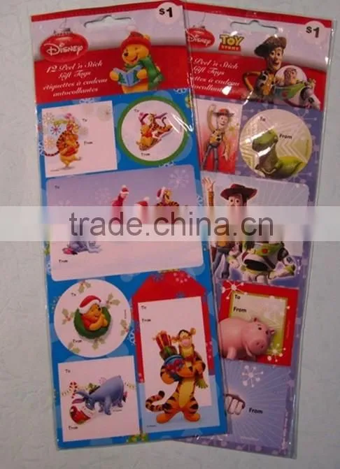 Pressure sensative decorative sticker printing