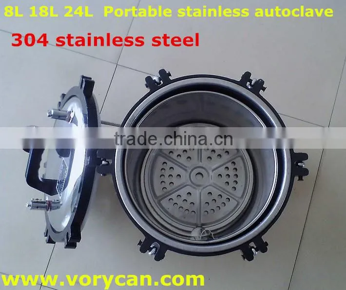 24Liters XFS-280B stainless steel portable autoclave sterilizer sterilization Pressure-cooker