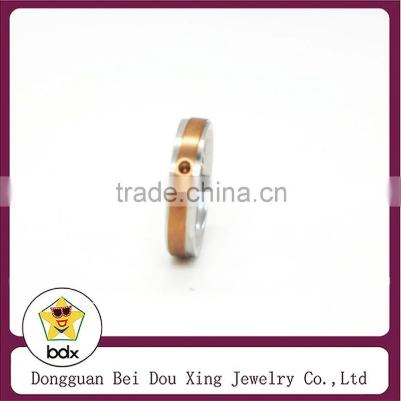New hot 18k rose gold plated fashion stainless steel Ring for union