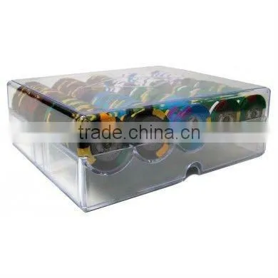 200pc Kings Casino Poker Chip Set with Acrylic Case