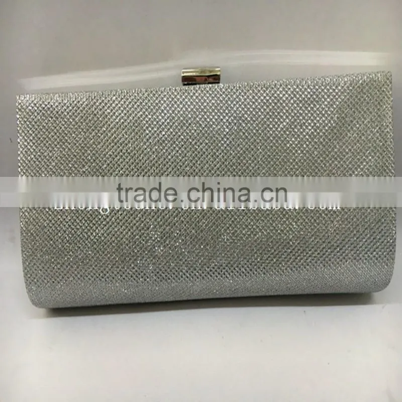 hot sale high quality elegant rhinestone and pleat PVC party bags