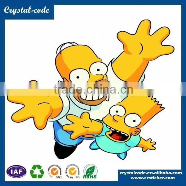 High quality window cartoon and kids sticker,posting cartoon sticker