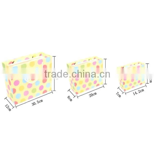 Romantic Colorful Horse And Spots Paper Shopping Bag