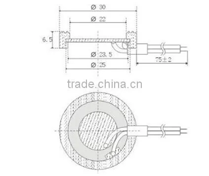 FB251700P 25mm 4W Piezoelectric ceramic ultrasonic atomization piece buzzer (FBELE)